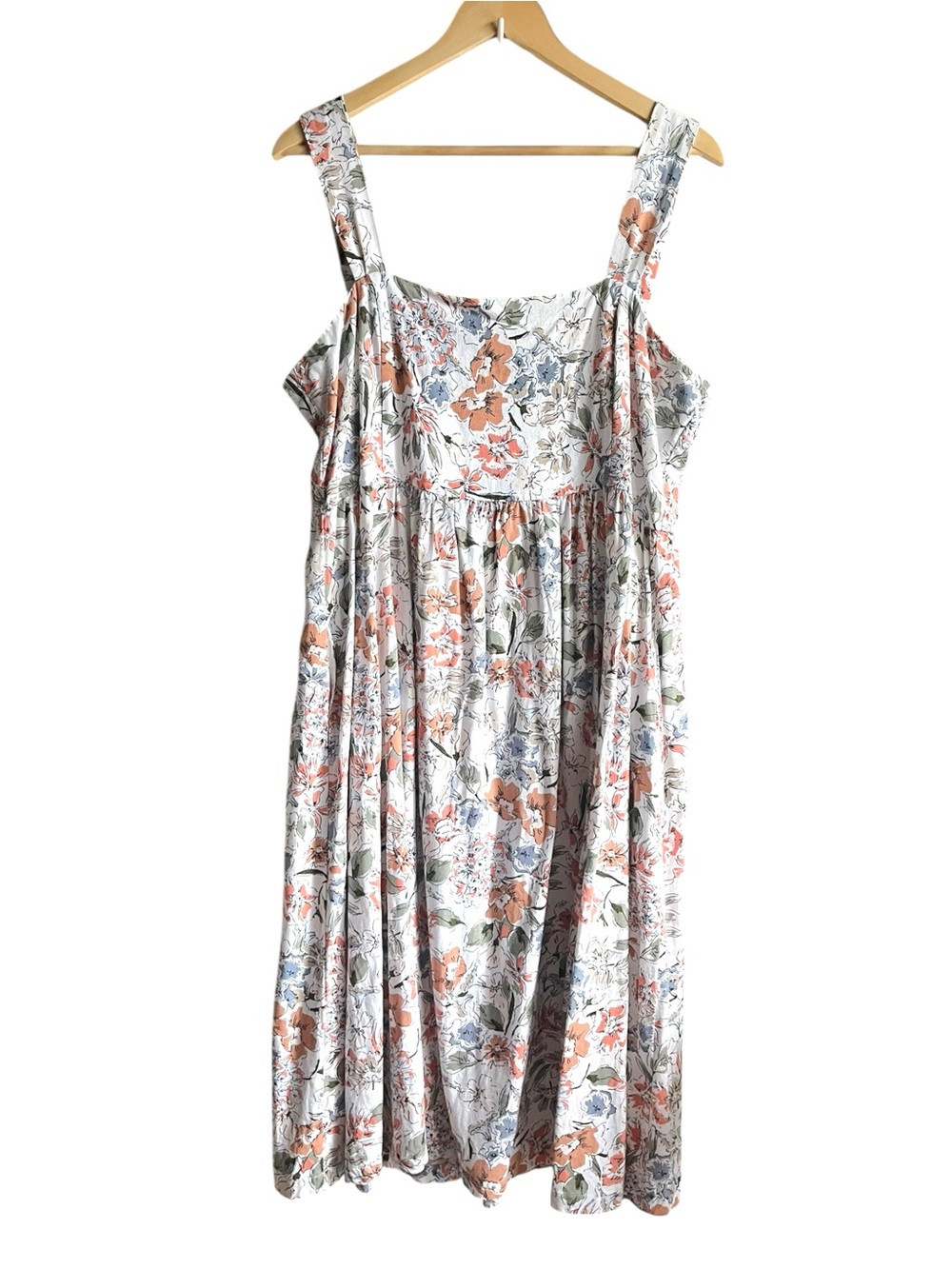 Mexx Summer Floral Smocked Back Sundress XL with Pockets - Picture 2 of 11